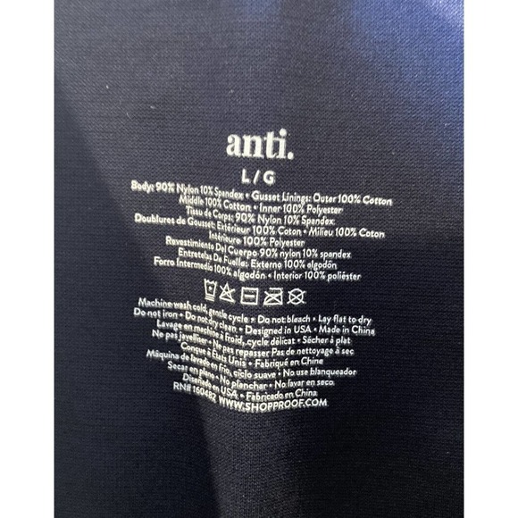 NEW Anti X Seamless Compression Leggings Size Large Women’s Navy - Picture 3 of 10